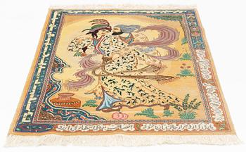 A Tabriz rug, ca 145 x 100 cm.