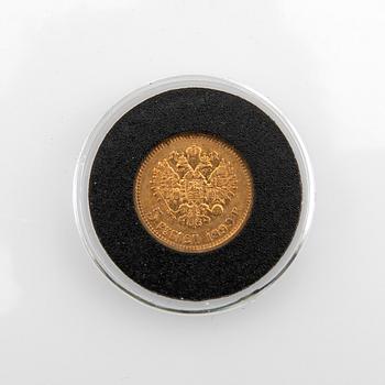 Guldmynt, Ryssland, Nikolaj II, 5 rubel 1900..