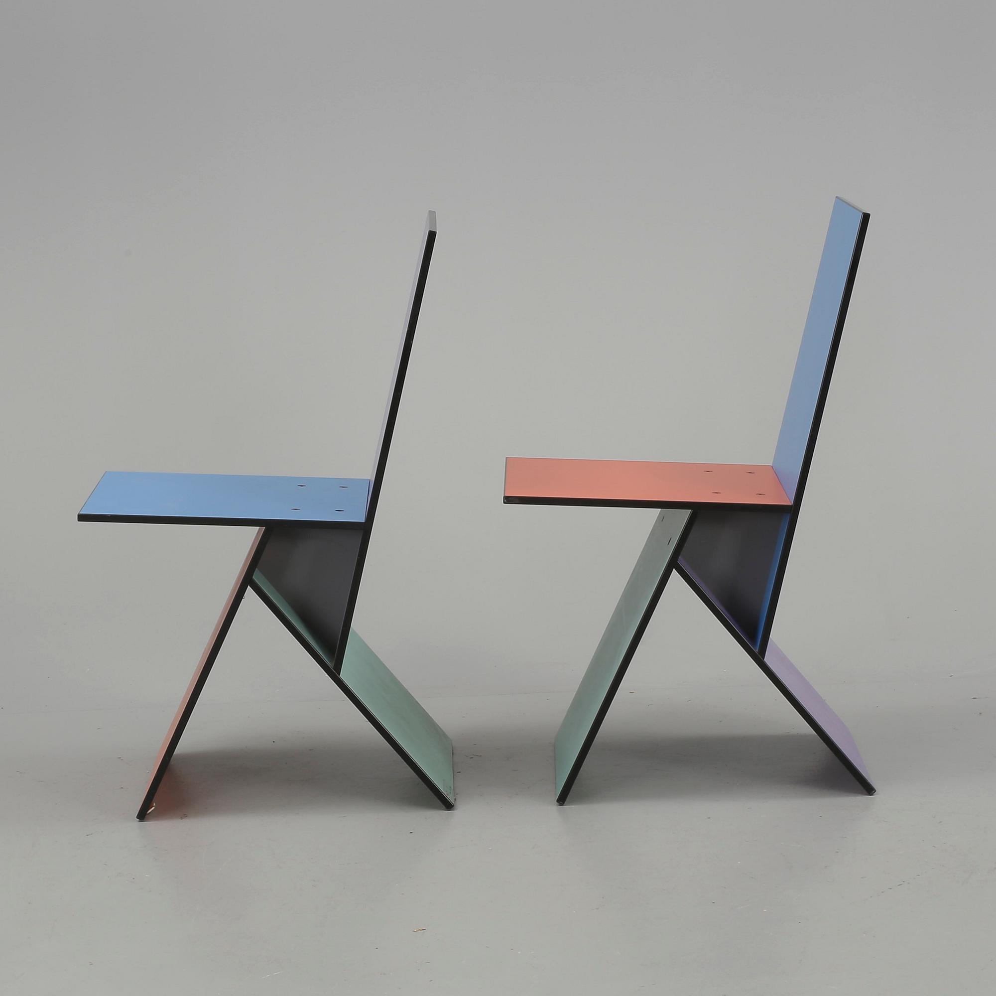 STOLAR, ett par, "Vilbert", Verner Panton, Ikea, 1993/94.