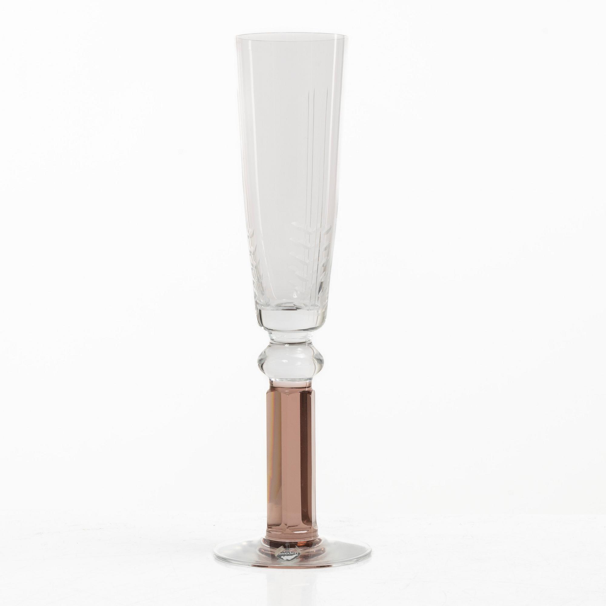 Gunnar Cyrén, glasservis, 15 delar, "Versailles", Orrefors.