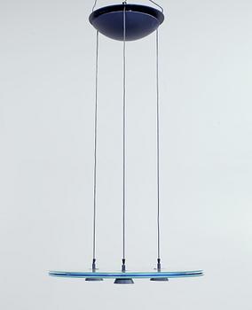 TAKLAMPA, "Aurora", Perry King & Santiago Miranda för Arteluce, formgiven 1982. Höjd ca 106 cm.