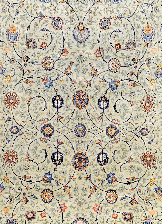 A CARPET, Kashan, 380 x 280 cm.