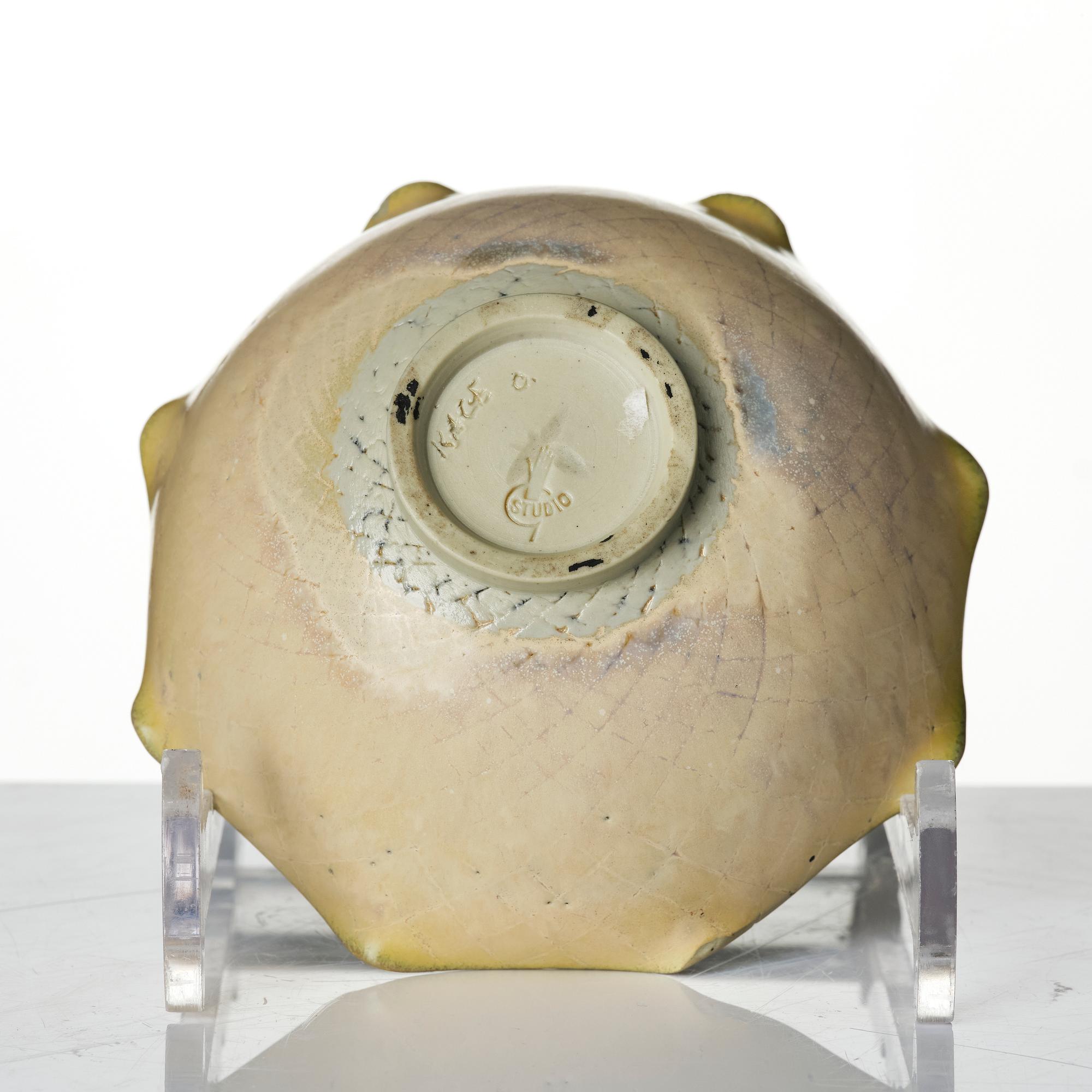 Wilhelm Kåge, two stoneware bowls, Gustavsberg Studio 1945.