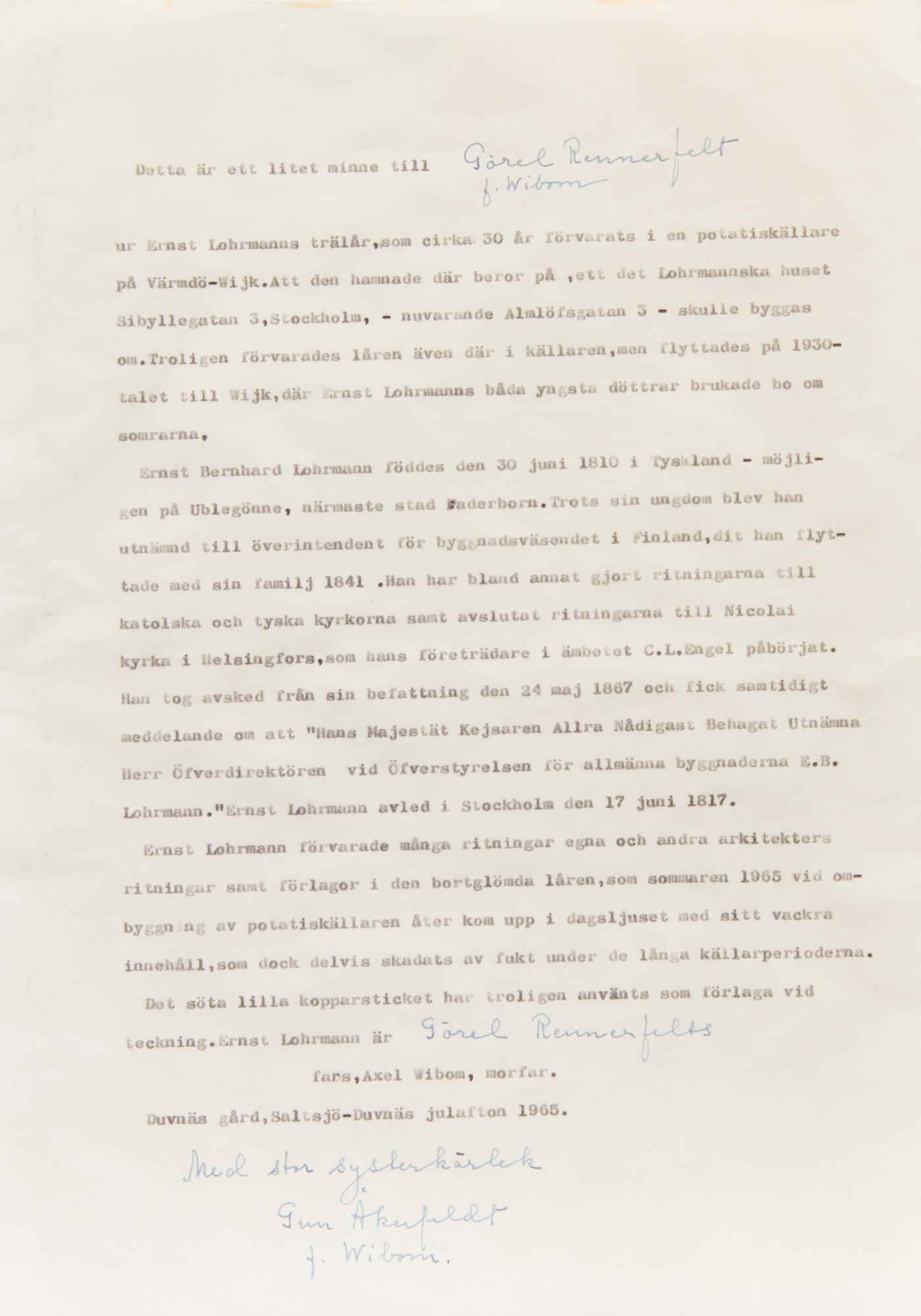 AKVARELLER/RITNINGAR, 3 st. tillskrivan Carl Ludwig Engel (1778-1840), ej signerade.