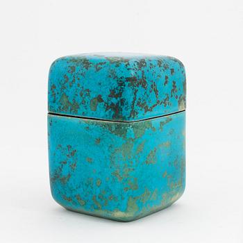 Hans Hedberg, a faience box, Biot, France.