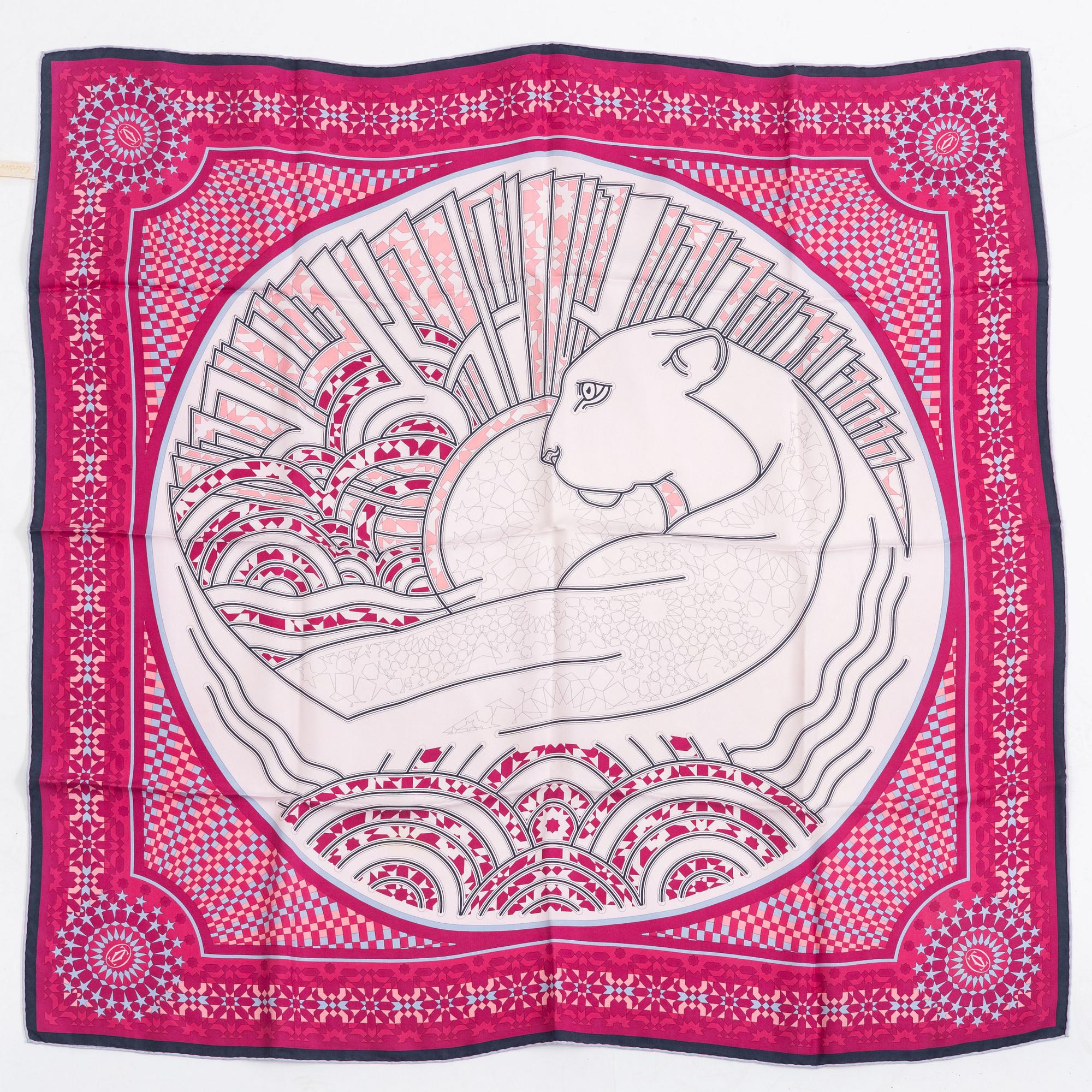 Cartier, scarf.
