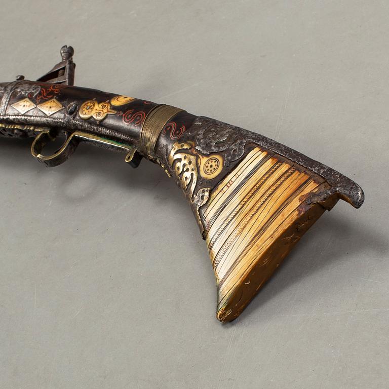 A North African 19th century snaphaunce musket.