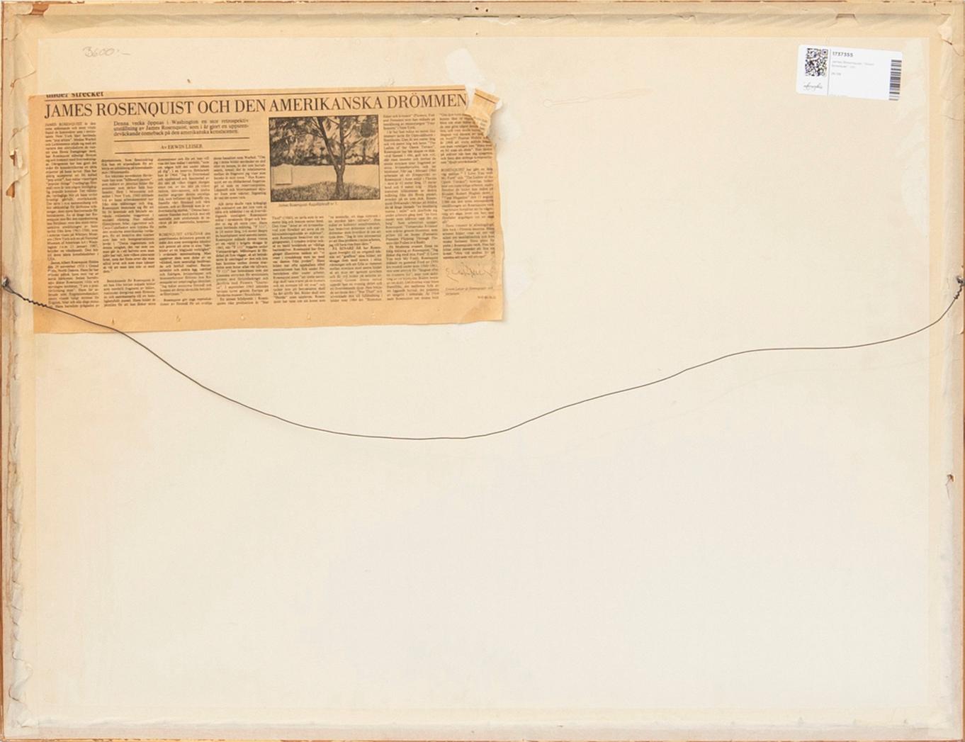 James Rosenquist, Short Schedule.