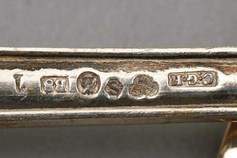 BESTICKSDELAR, 45 st, silver "Empire" bl.a. CG Hallberg, Stockholm, 1920-tal. Vikt exkl knivar 1920 g.