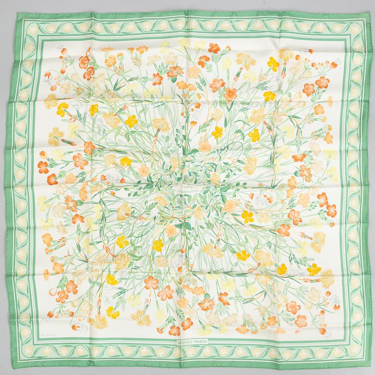 Hermès, scarf, "Wild Carnations and other Caryophyllaceae".