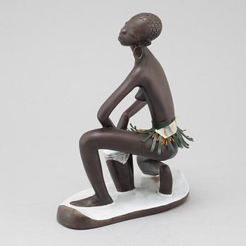 A stoneware figurine from Anzengruber in Austria, around the mid 20th century.