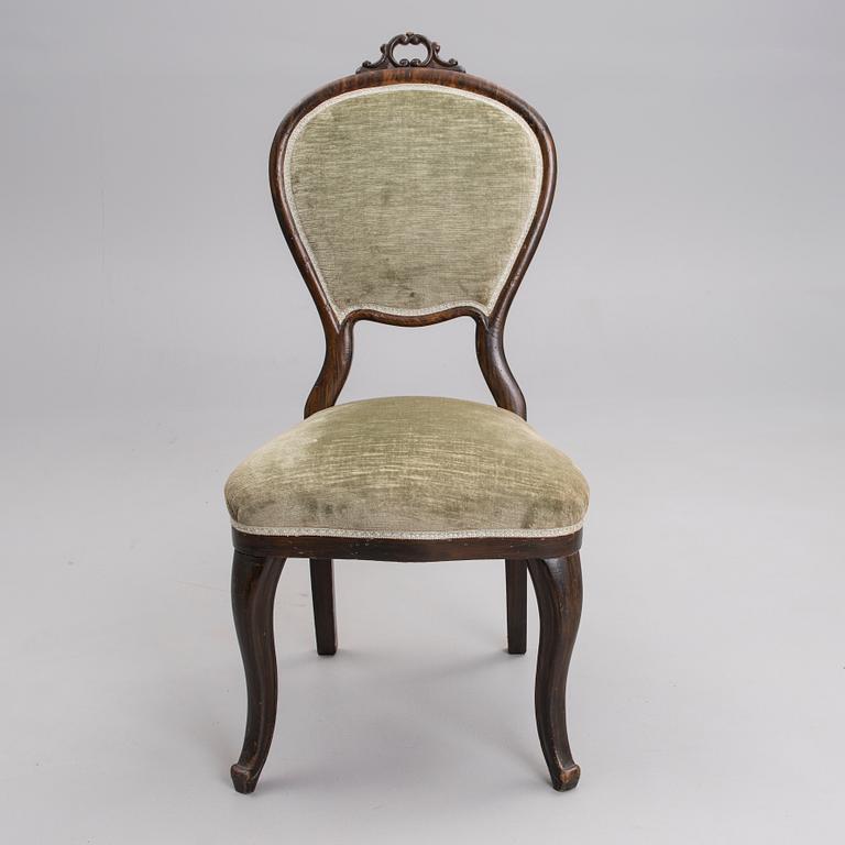 TUOLI, rokokootyylinen, 1860-80-luku.