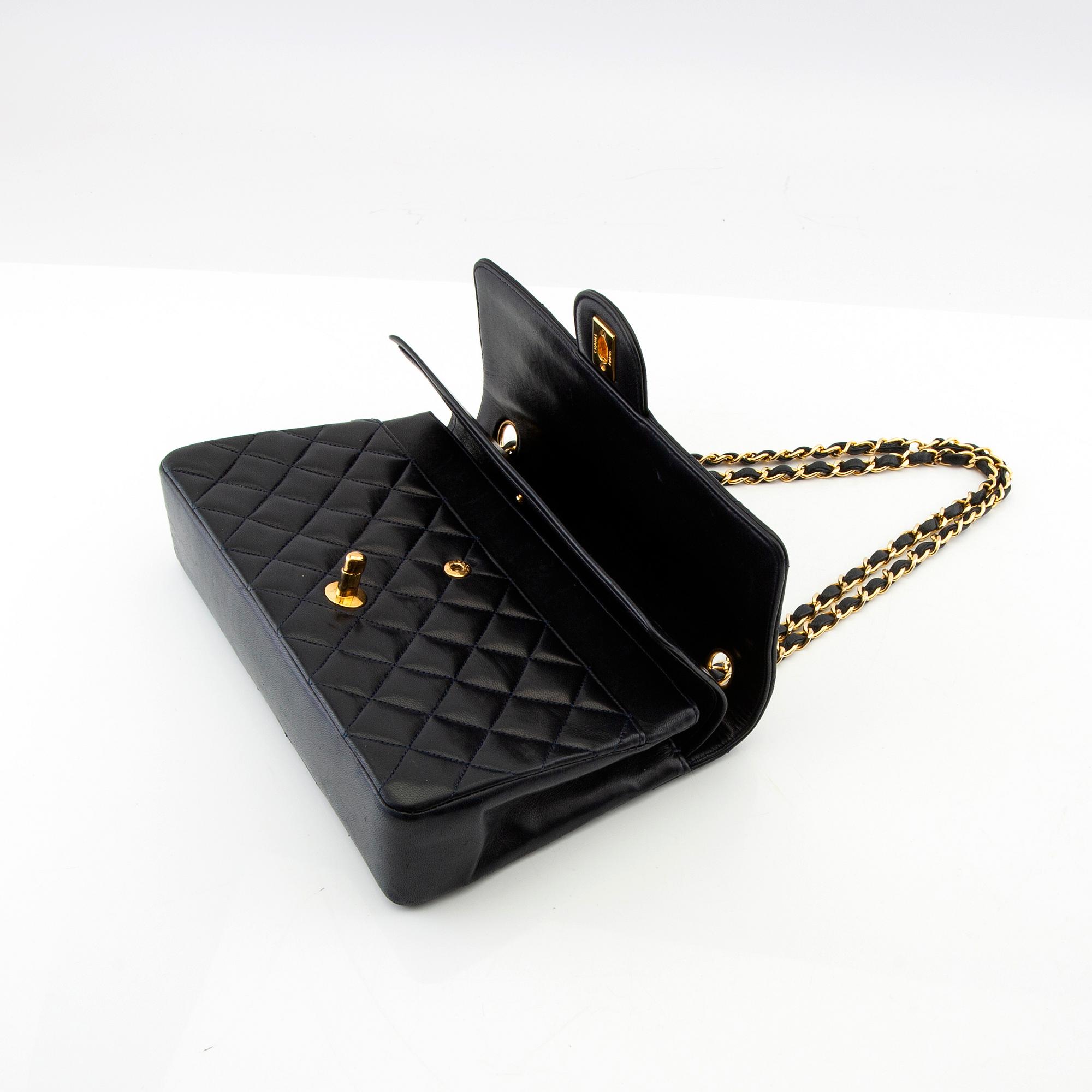 Chanel, väska " Double flap bag"vintage 1980-tal.