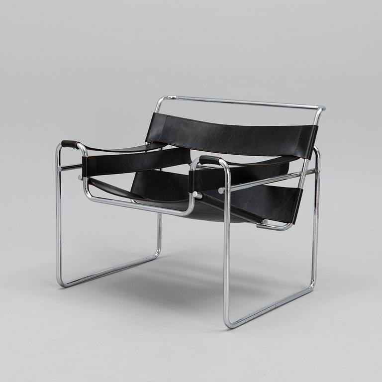 MARCEL BREUER, nojatuoli, "Wassily", 1970-luku.