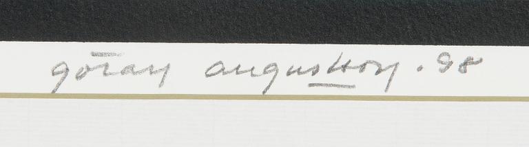 Göran Augustson, serigrafia, signeerattu ja päivätty -98, numeroitu 82/150.