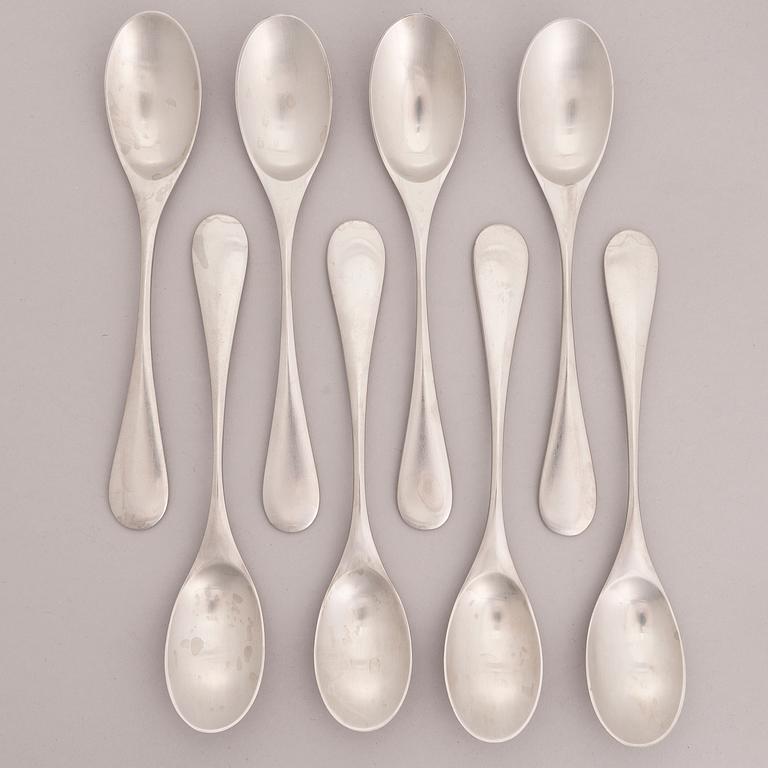 A 28-piece set of 'Mango' steel cutlery by Nanny Still, Hackman Finland 18/8.