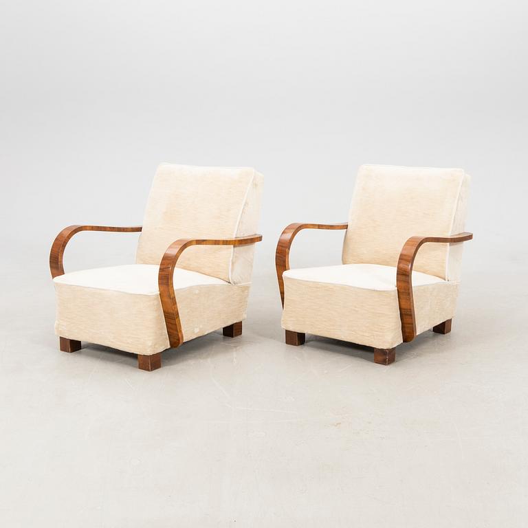 Armchairs, a pair of Art Deco, first half of the 20th century.