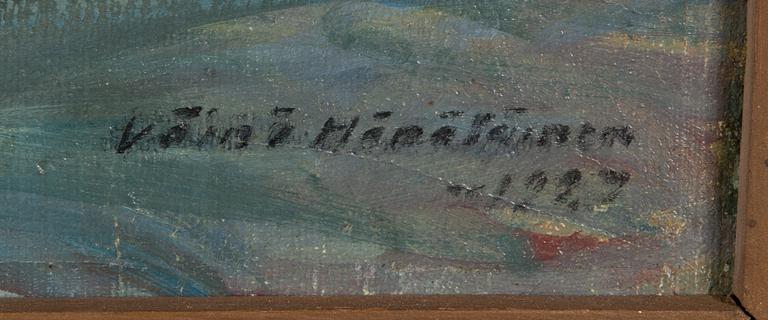 Väinö Hämäläinen, öljy kankaalle, signeerattu ja päivätty 1927.