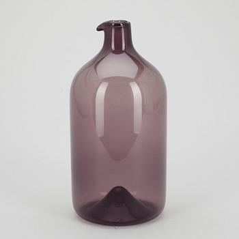FLASKA, "Fågelflaska", signerad Timo Sarpaneva Iittala. 1950-talets slut.