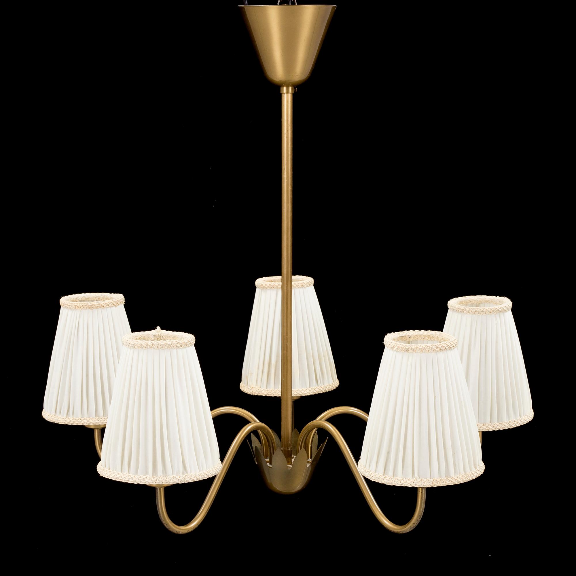 a ceiling light by Hans Bergström for Atelje lyktan in the middle of the 20th century.