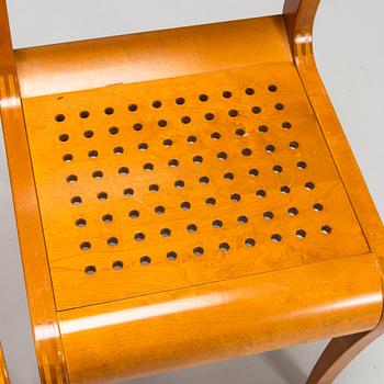 Kimmo Varjoranta, a 9-piece 'Kaiku' dining set retailer  Sope Kaluste. In production 1985-1995.