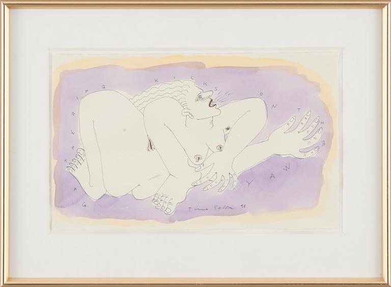 TIMO SOLIN, akvarell, signerad och daterad -99.