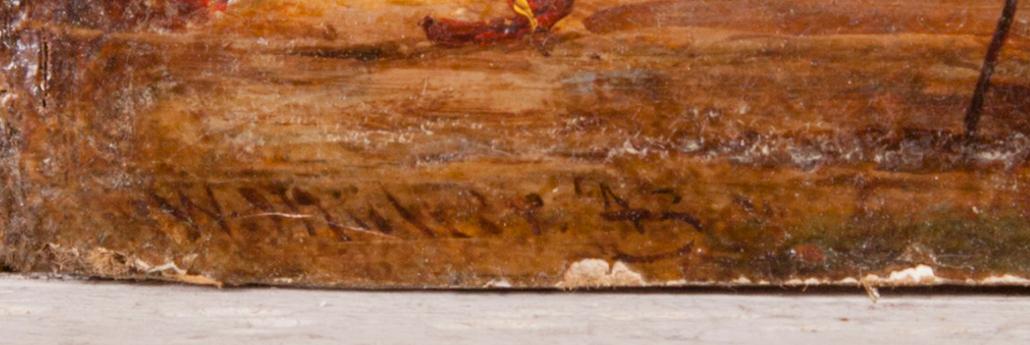 WILLIAM JAMES MULLER, oil on panel, signed and dated -43.