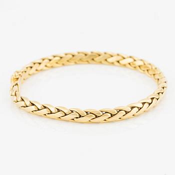Collier/armband med en rund briljantslipad diamant ca 0.35 ct.