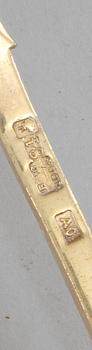 MATSKED, förgyllt silver, Alexei Osipov, kontrollstämpel Viktor Vasilyevich Savinsky, Moskva, daterad 1864.