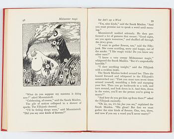 Tove Jansson, Bok 1 upplagan "Moominsummer Madness", Limited Ernest Benn London 1955.