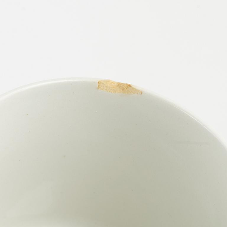 Kaffekoppar med fat, 5 st, "Mia", Rörstrand, 1900-talets andra hälft.