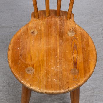 A set of five 1940s chairs by Torsten Claesson, for Steneby.