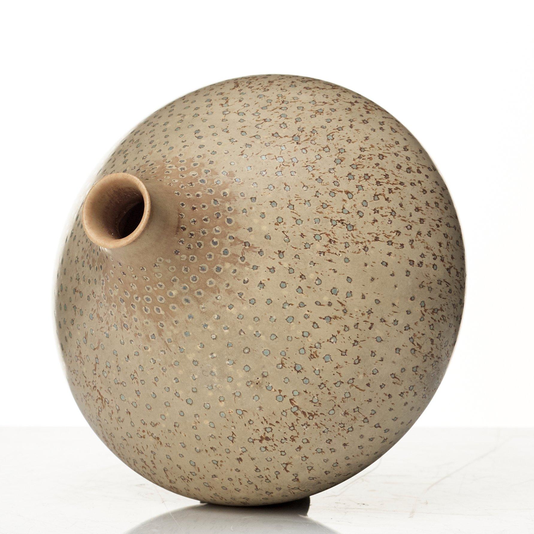 Stig Lindberg, a set of five stoneware vases. Gustavsberg studio, Sweden 1953-56.