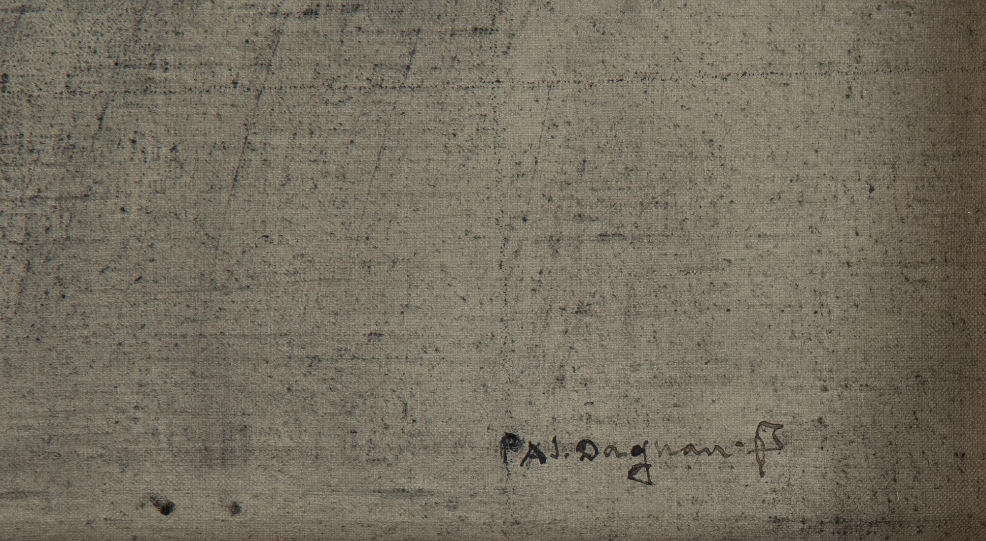 Pascal Dagnan-Bouveret, charcoal drawing, signed.