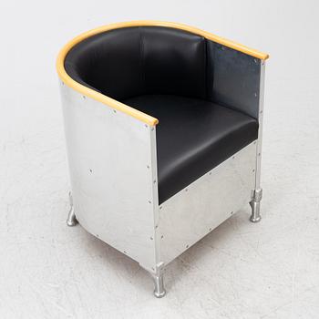 Mats Theselius, Armchair, "Aluminium", Källemo, Värnamo, Sweden.