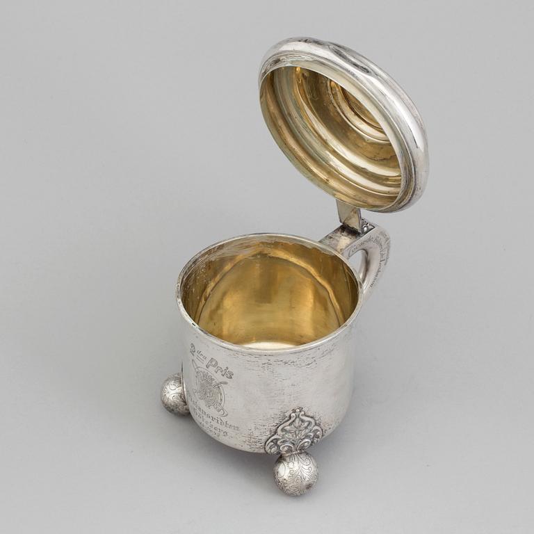 A silver cup by CG Hallberg, Stockholm, 1896.