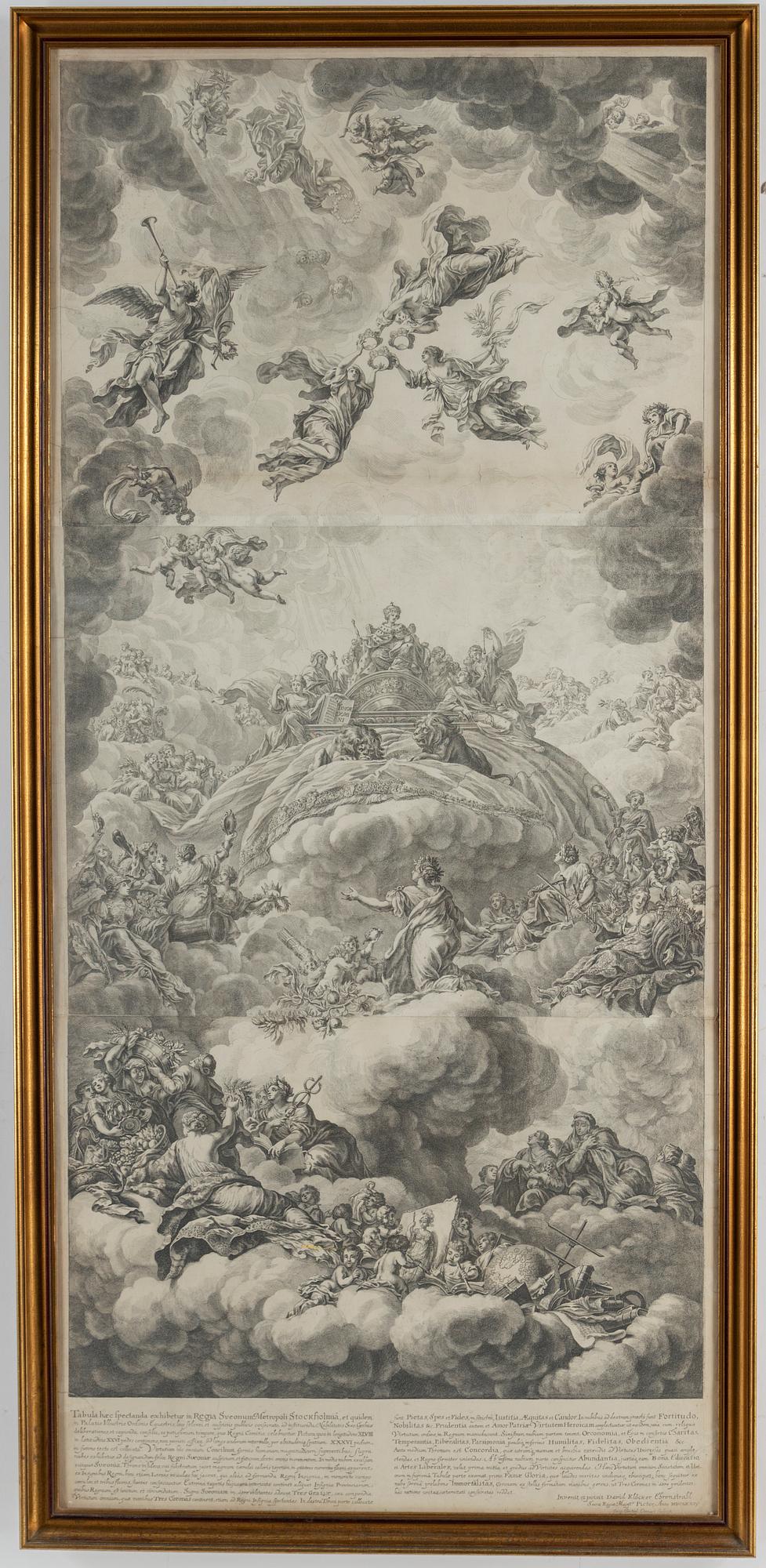 GEORG CHRISTHOP EIMMART,  engraving, after Ehrenstrahl.