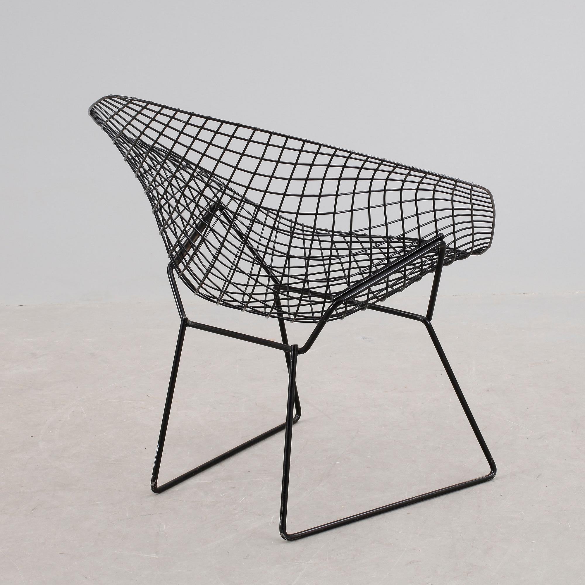 FÅTÖLJ, "Diamond chair", Harry Bertoia. Modellen formgiven 1952.