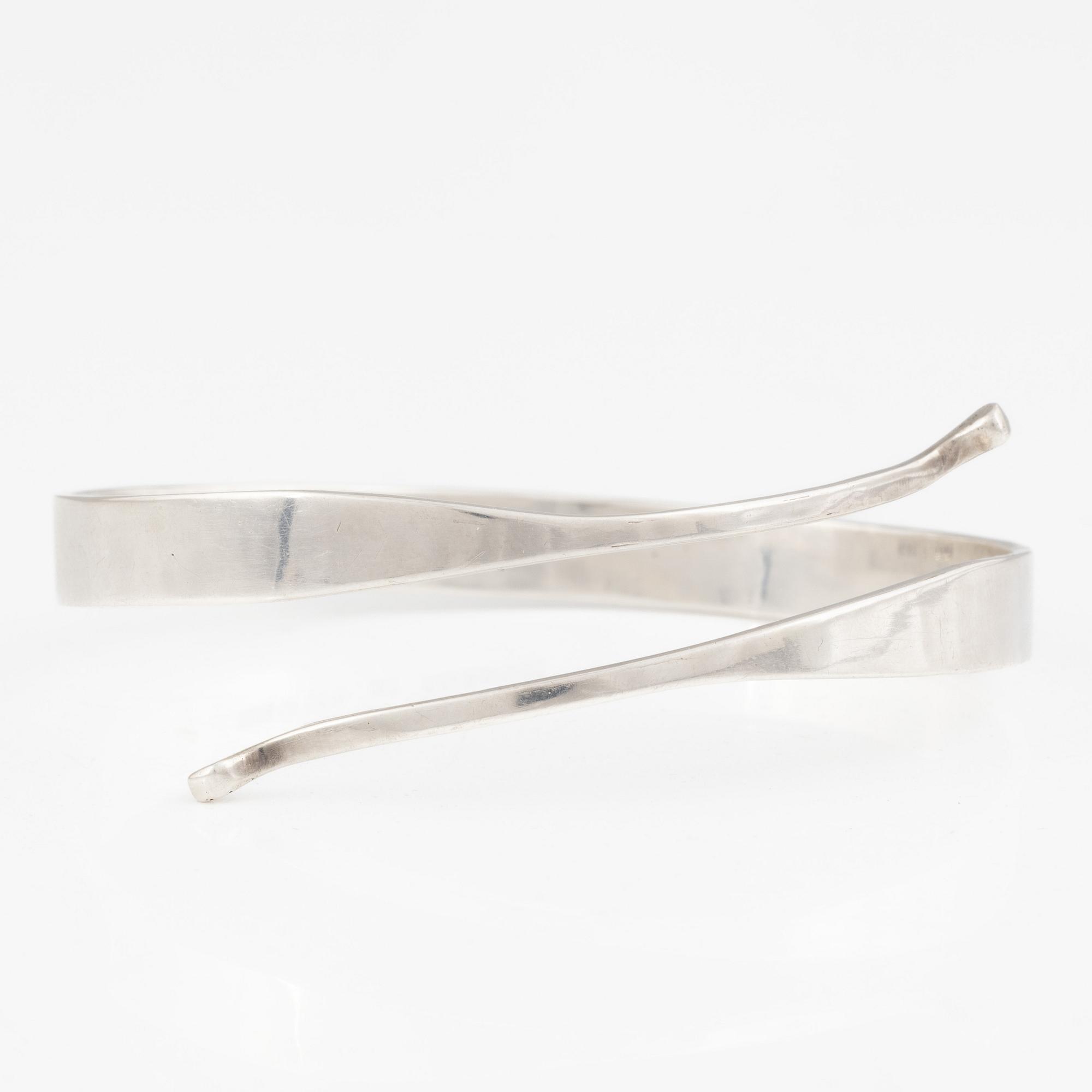 Ove Bohlin, armring, silver, Stockholm, 1964.