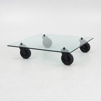 Gae Aulenti, coffee table, "Tavolo con Ruote", Fontana Arte, Italy.