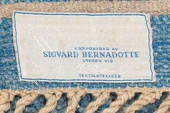 Sigvard Bernadotte, a carpet, knotted pile, ca 184 x 133 cm, signed SB.