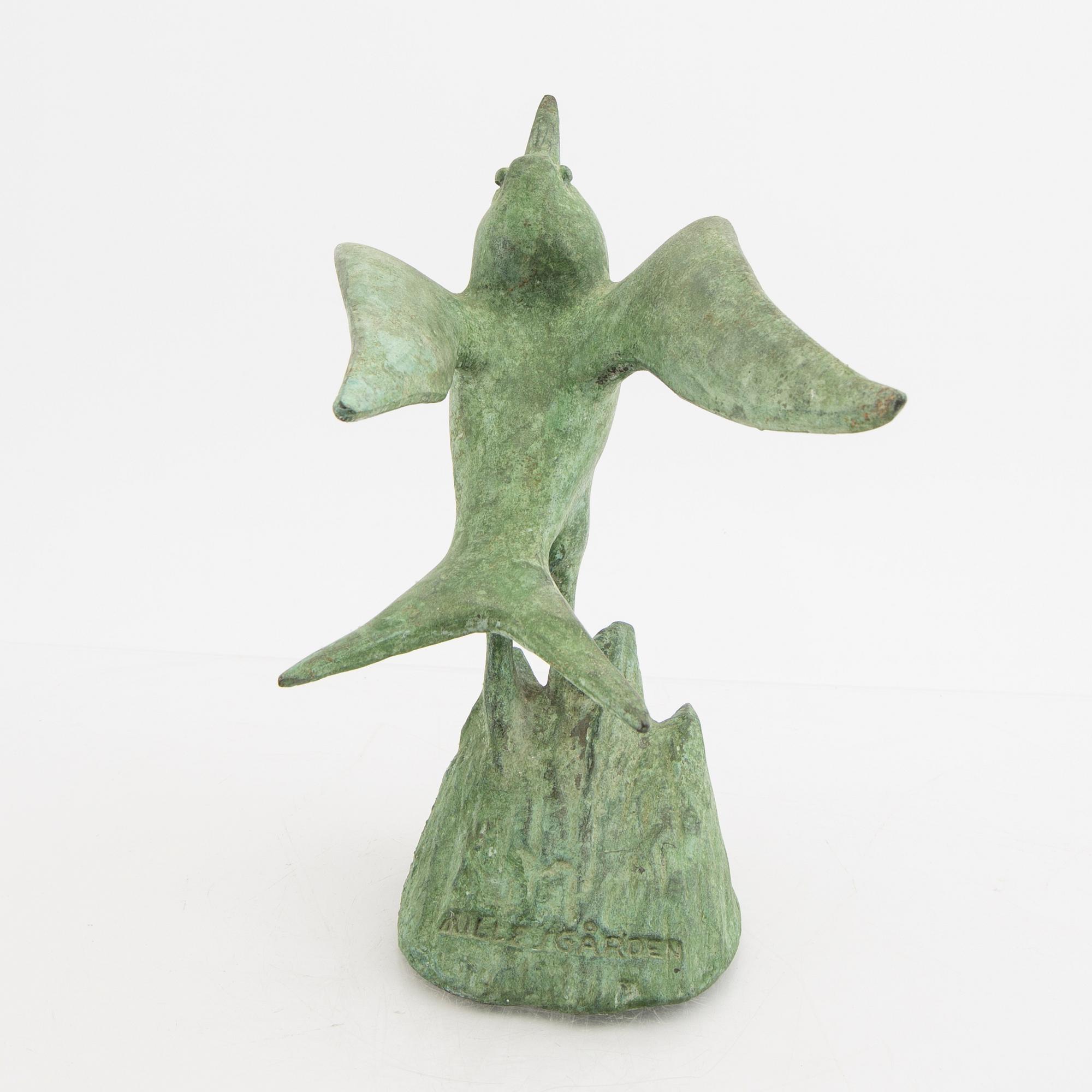 Carl Milles efter, skulptur brons, märkt Millesgården.