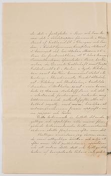 Konvolutet till Alfred Nobels testamente 1895, egenhändigt rubricerat: Testamente /My Will och signerat samt lacksigill.