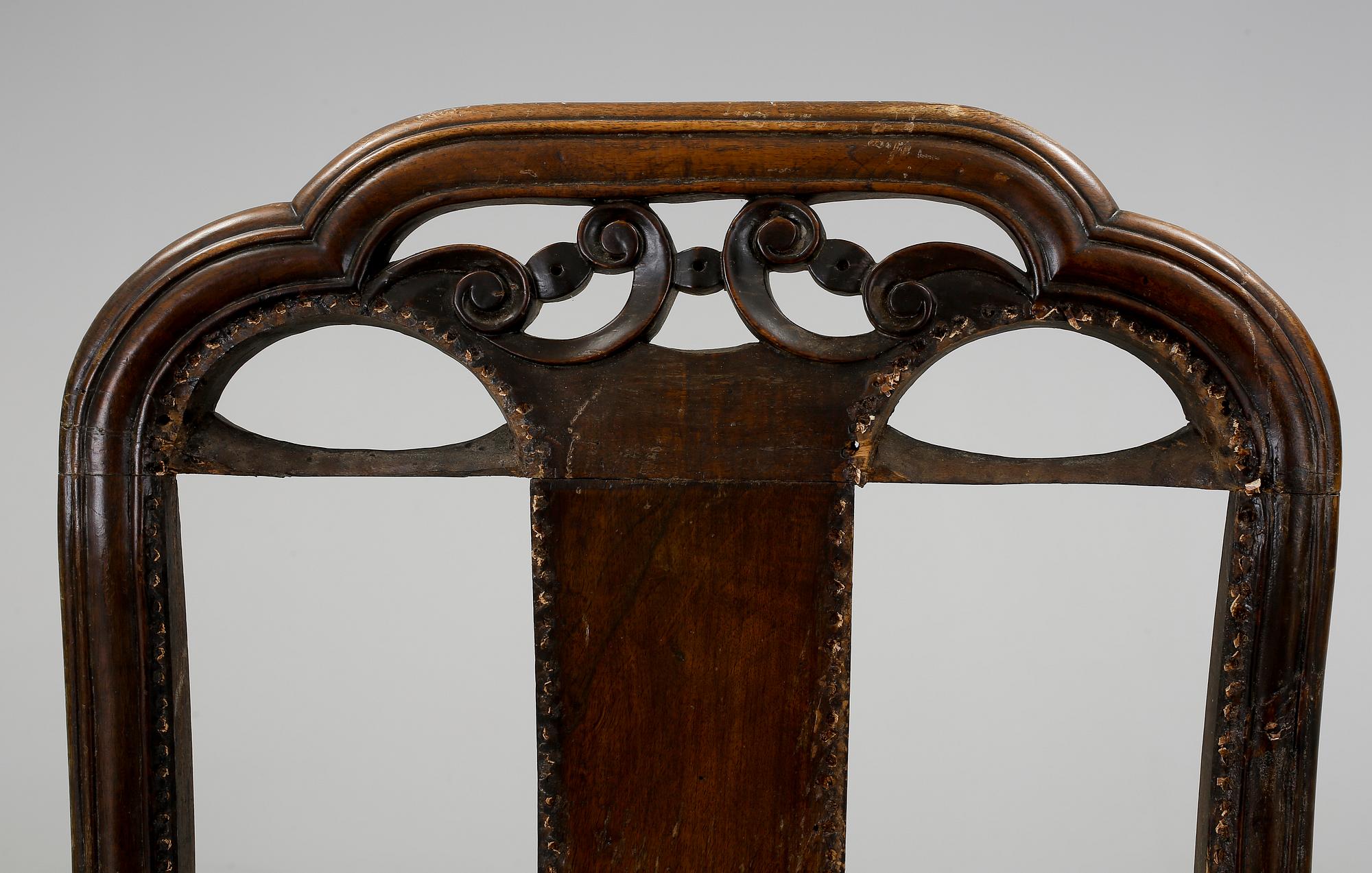 KARMSTOL, senbarock, 1700-tal.