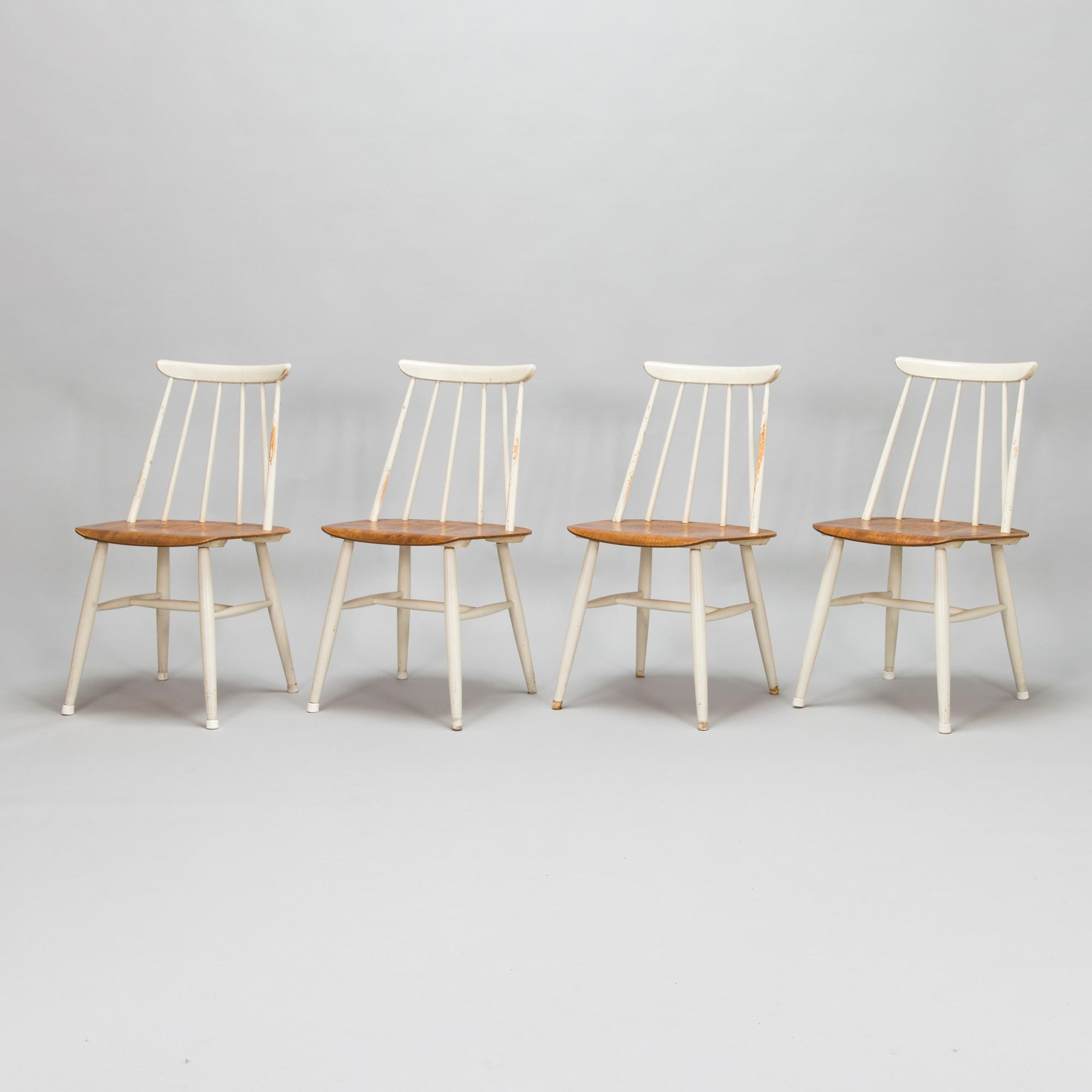 Ilmari Tapiovaara, four mid-20th century 'Fanett' chairs for Asko.