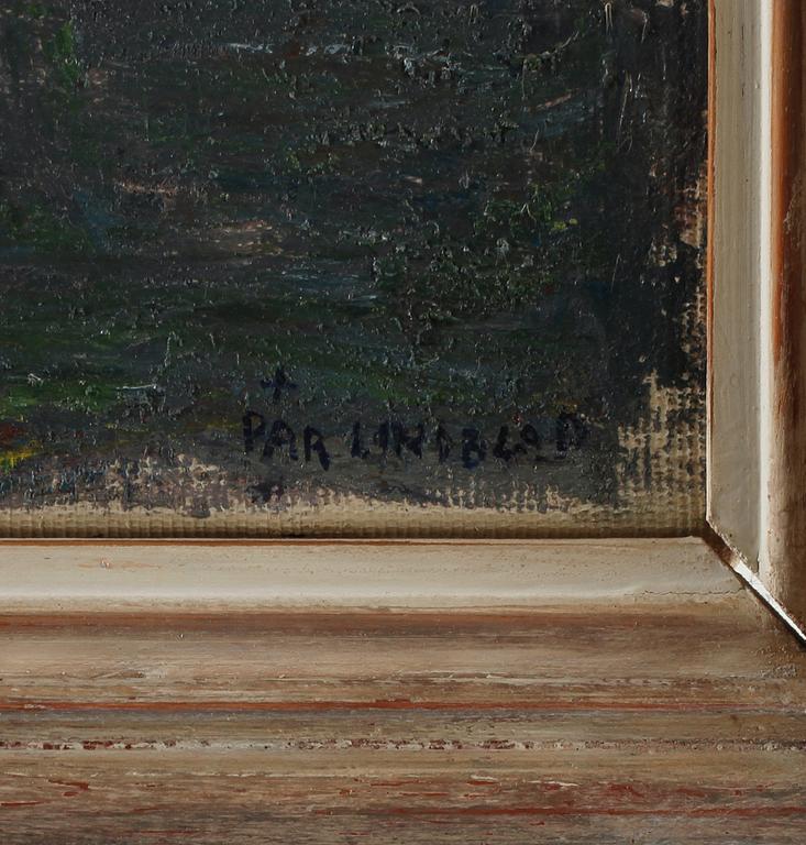 PÄR LINDBLAD, olja på duk, signerad.