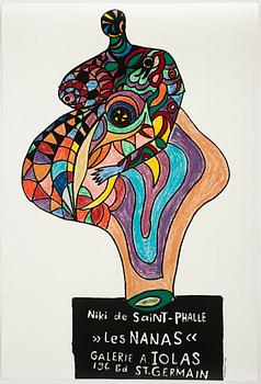 Niki de Saint Phalle, 3 exhibition posters and "fragment" from 1966, signed 101/150.