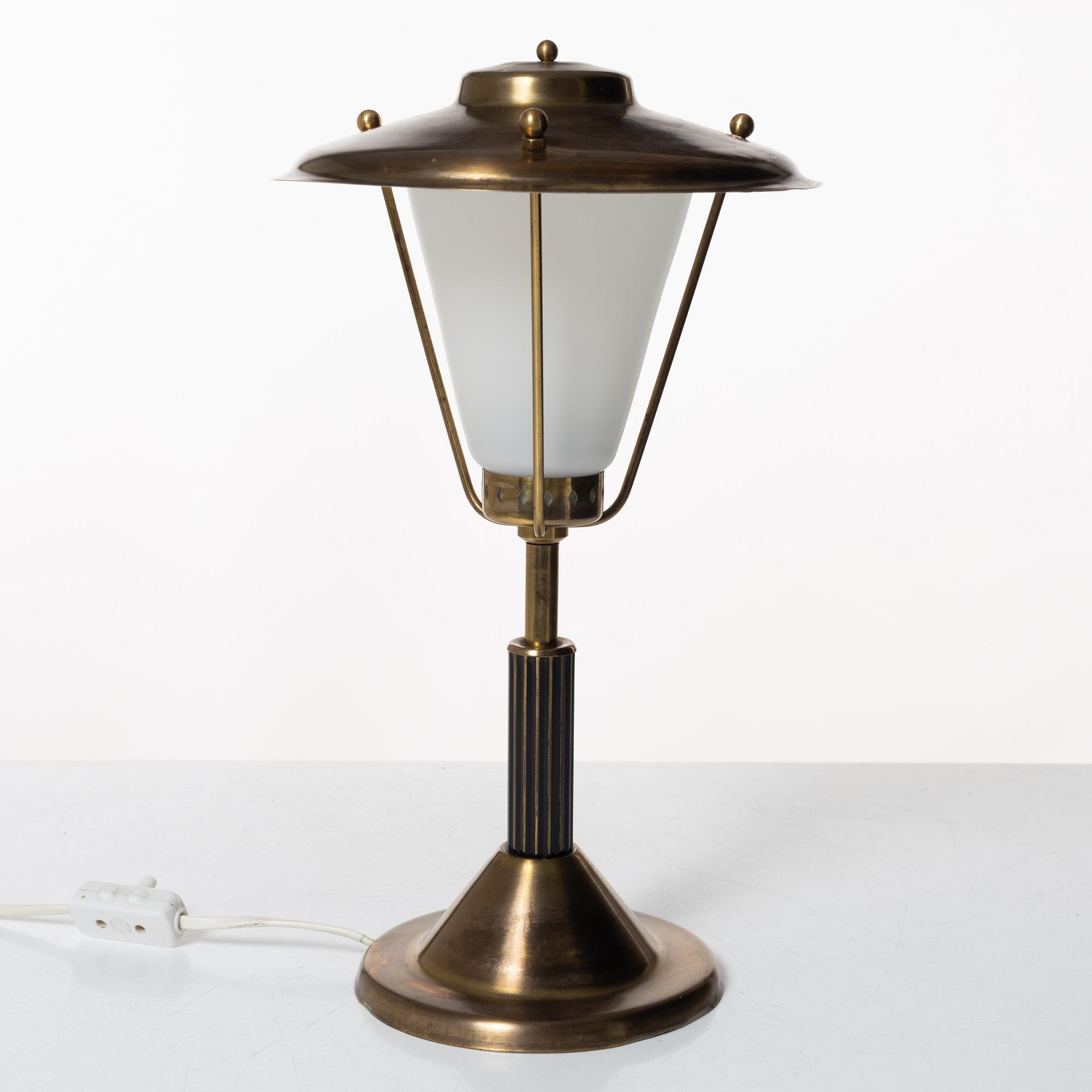 A brass table lamp, Elidus, Sweden, 1950's/60's.