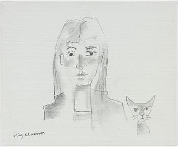 Slas Claesson, Woman with Cat.