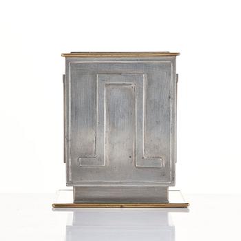 Nils Fougstedt, pennkopp, tenn och mässing, modell A 503, Firma Svenskt Tenn, Stockholm, 1932.